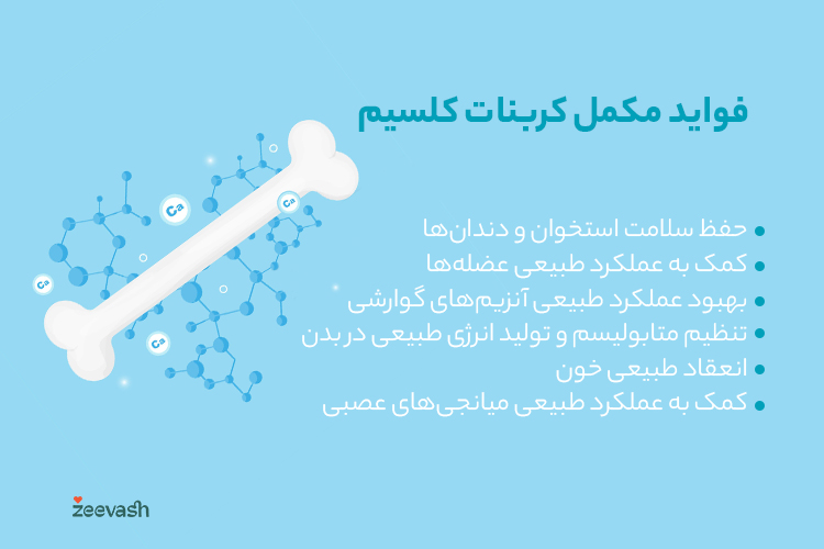 فواید مکمل کربنات کلسیم